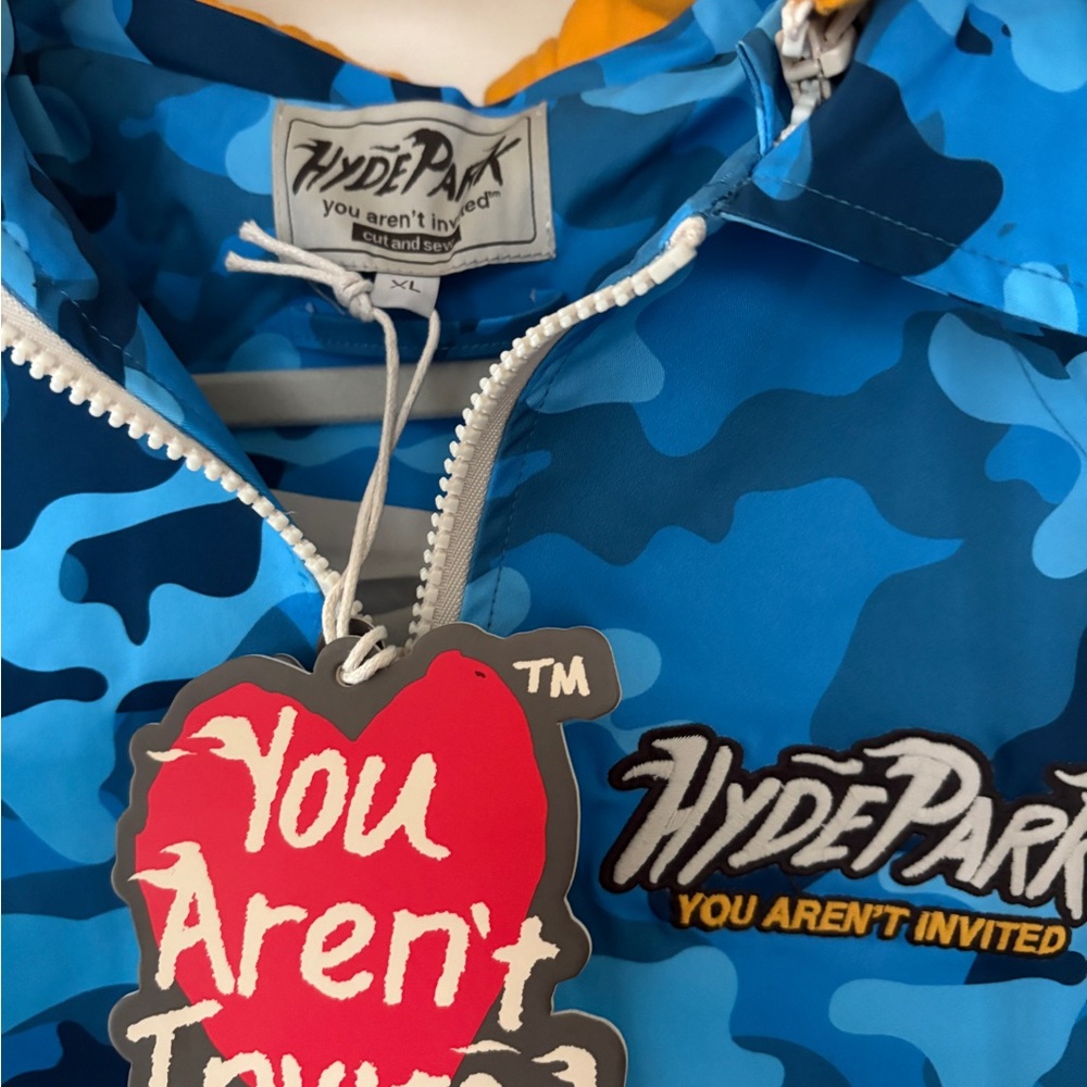 Blue Camouflage Hyde Park Jacket - Picture 3 of 3